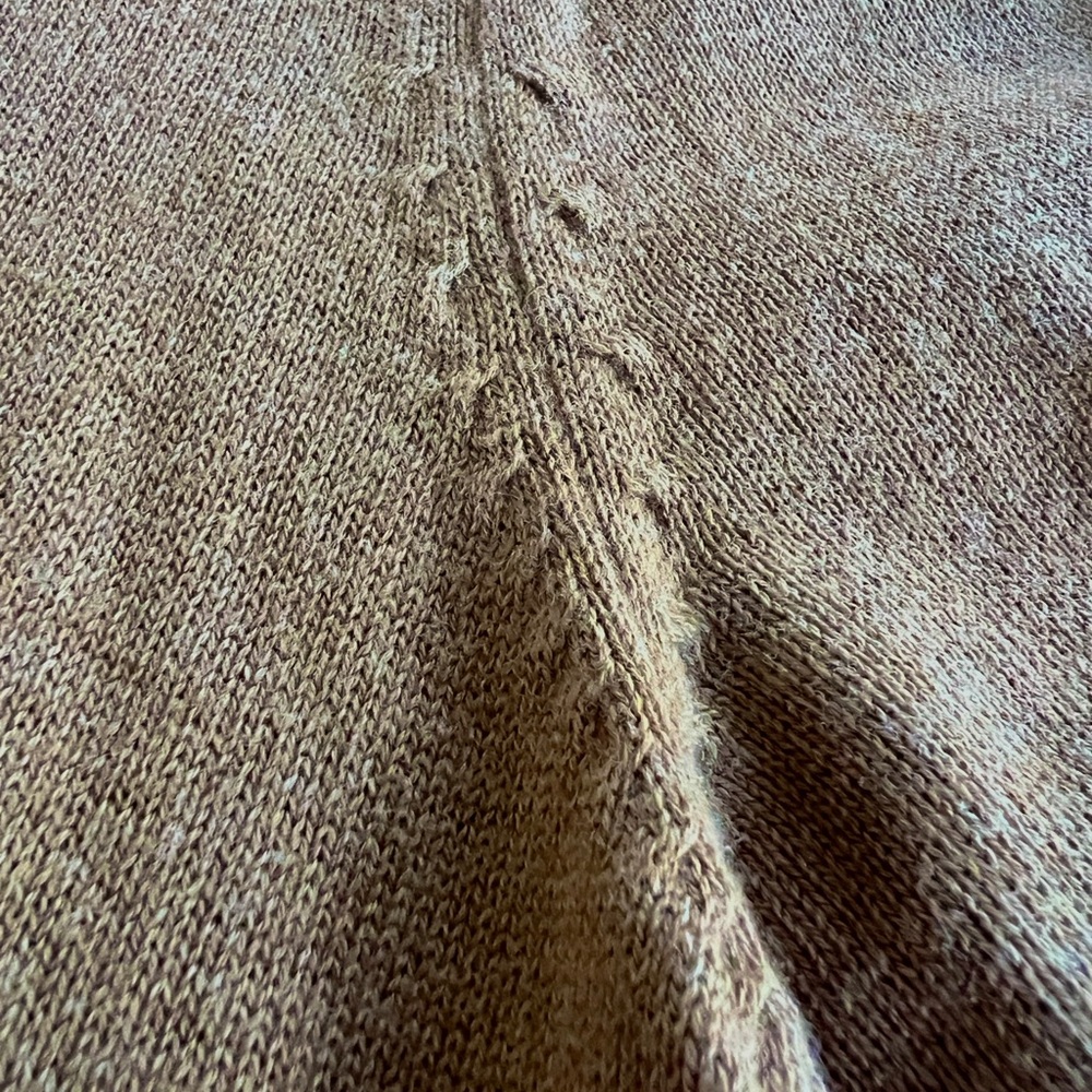 Knit polo by Paul James UK (caramel color) 100% cotton silky soft - Picture 5 of 13